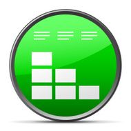 Bar Graph icon on a round button - SlenderSeries N55