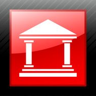 Bank icon on a square button - SleekSeries N6