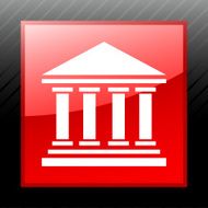 Bank icon on a square button - SleekSeries N7