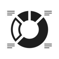 Donut Chart icon on a white background - SingleSeries N2