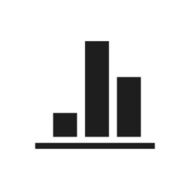 Bar Graph icon on a white background - SingleSeries N53