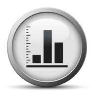 Bar Graph icon on a silver button - SilverSeries N54