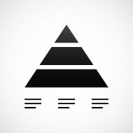 Pyramid icon on a white background - ShadeSeries N3