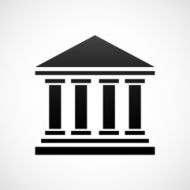 Bank icon on a white background - ShadeSeries N7
