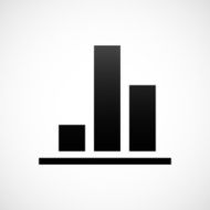 Bar Graph icon on a white background - ShadeSeries N53