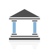 Bank icon on a white background - RoyalSeries N5