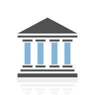 Bank icon on a white background - RoyalSeries N6