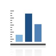 Bar Graph icon on a white background - RoyalSeries N53