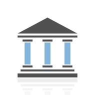 Bank icon on a white background - RoyalSeries N7