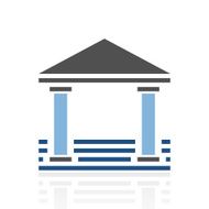 Bank icon on a white background - RoyalSeries N8