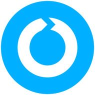 Chevron Chart icon on a round button - RoundSeries