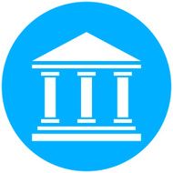 Bank icon on a round button - RoundSeries N7