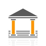 Bank icon on a white background - ProSeries N9