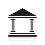 Bank icon on a white background - PrimeSeries N6
