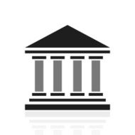 Bank icon on a white background - PrimeSeries N7