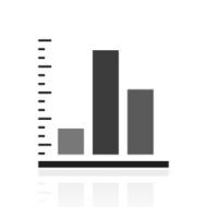 Bar Graph icon on a white background - PrimeSeries N53