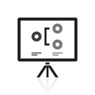 Projection Screen icon on a white background - PrimeSeries