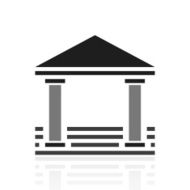 Bank icon on a white background - PrimeSeries N9