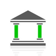 Bank icon on a white background - FreshSeries N5