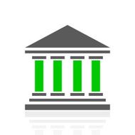 Bank icon on a white background - FreshSeries N6