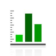 Bar Graph icon on a white background - FreshSeries N51