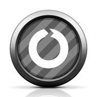 Chevron Chart icon on a round button - EliteSeries