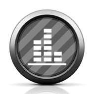 Bar Graph icon on a round button - EliteSeries N52