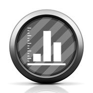 Bar Graph icon on a round button - EliteSeries N54