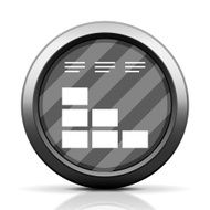 Bar Graph icon on a round button - EliteSeries N55