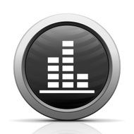 Bar Graph icon on a round button - ElectSeries N52