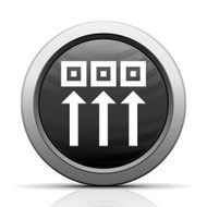Logistics icon on a round button - ElectSeries