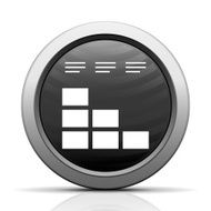 Bar Graph icon on a round button - ElectSeries N55