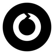 Chevron Chart icon on a round button - DimSeries