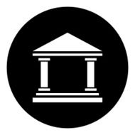 Bank icon on a round button - DimSeries N3