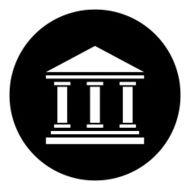 Bank icon on a round button - DimSeries N4
