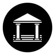 Bank icon on a round button - DimSeries N5