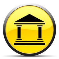 Bank icon on a round button - CurveSeries N6