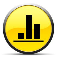 Bar Graph icon on a round button - CurveSeries N51