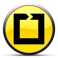 Chevron Chart icon on a round button - CurveSeries N2
