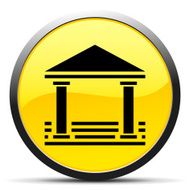 Bank icon on a round button - CurveSeries N9