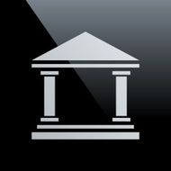 Bank icon on a black background - CoreSeries N6