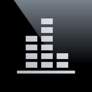 Bar Graph icon on a black background - CoreSeries N51