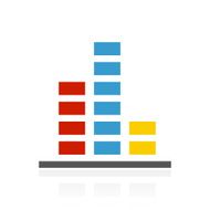 Bar Graph icon on a white background - ColorSeries N32