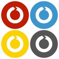 Chevron Chart icon on circle buttons - CircleSeries