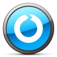 Chevron Chart icon on a round button - BrightSeries