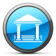 Bank icon on a round button - BrightSeries N6