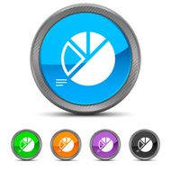 Pie Chart icon on circle buttons - Circled Series