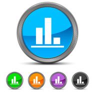 Bar Graph icon on circle buttons - Circled Series