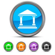 Bank icon on circle buttons - Circled Series