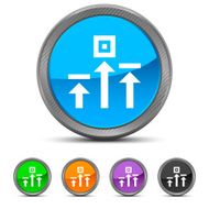 Logistics icon on circle buttons - Circled Series